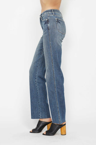 Judy Blue Full Size Tummy Control Straight Jeans - 1985 the VAULT Boutique