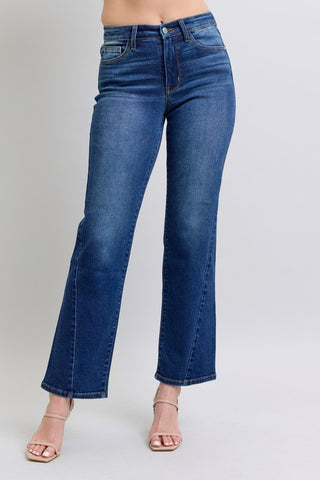 Judy Blue Full Size Side Seam Detail Straight Jeans with Pockets - 1985 the VAULT Boutique