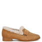 Allie Fur Trim Suede Loafers - 1985 the VAULT Boutique