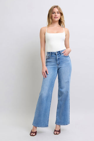 Judy Blue Full Size Wide Leg Jeans with Pockets - 1985 the VAULT Boutique