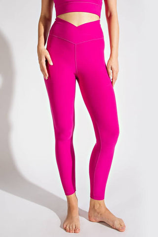 V Waist Full Length Leggings - 1985 the VAULT Boutique