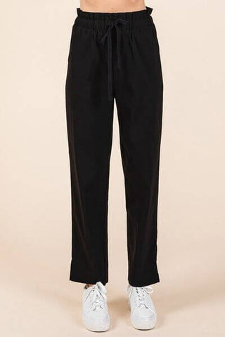 Mittoshop Paperbag Waist Tapered Straight Pants - 1985 the VAULT Boutique