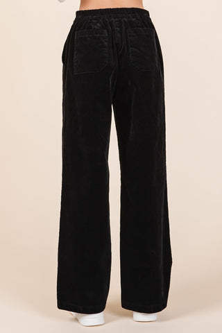 Mittoshop Corduroy Back Elastic Waist Pants - 1985 the VAULT Boutique