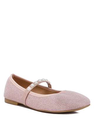 Sassie Pearl Embellished Ballerina Flats - 1985 the VAULT Boutique