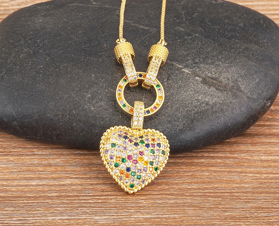 Temperament Heart Pendent Necklace - 1985 the VAULT Boutique