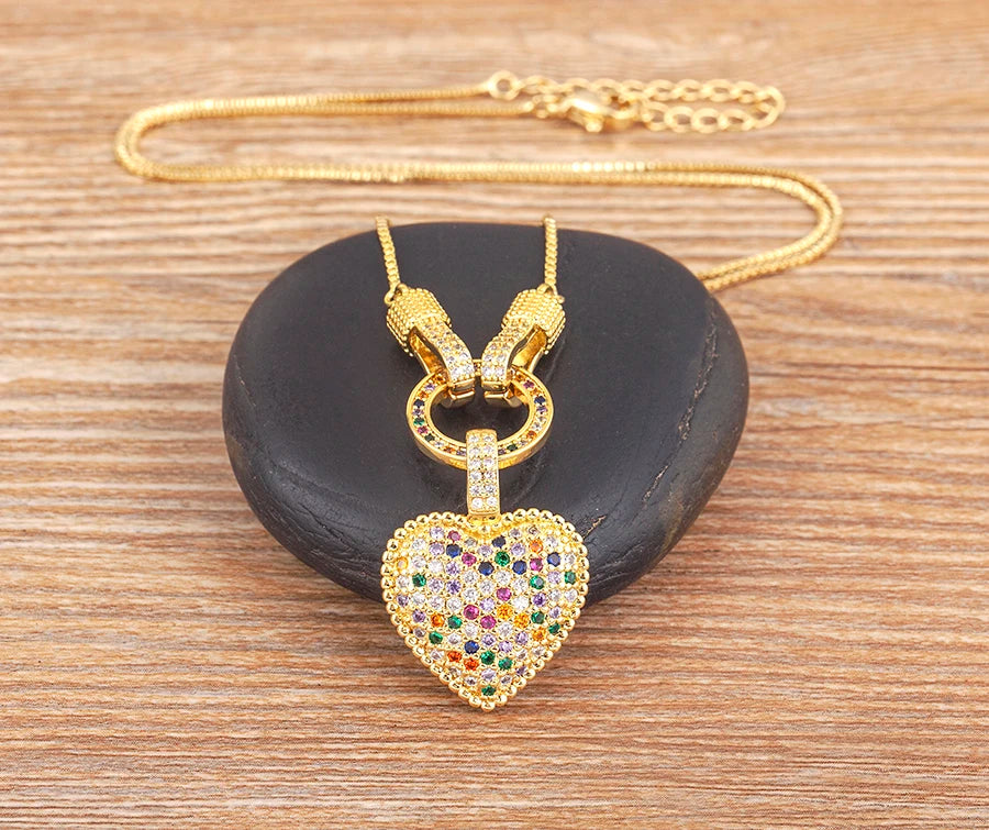 Temperament Heart Pendent Necklace - 1985 the VAULT Boutique