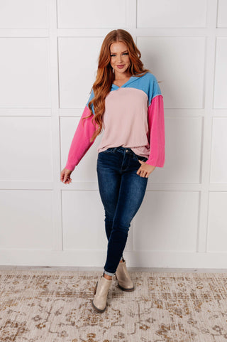 A-Tisket A-Tasket Color Block Pullover - 1985 the VAULT Boutique