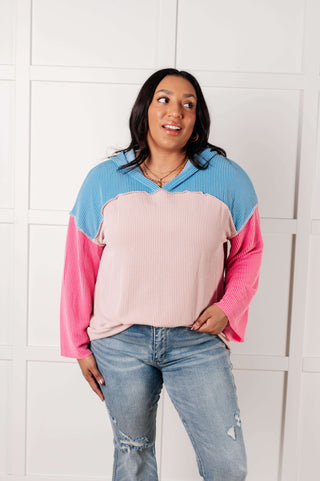 A-Tisket A-Tasket Color Block Pullover - 1985 the VAULT Boutique