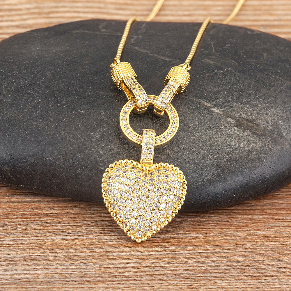 Temperament Heart Pendent Necklace - 1985 the VAULT Boutique