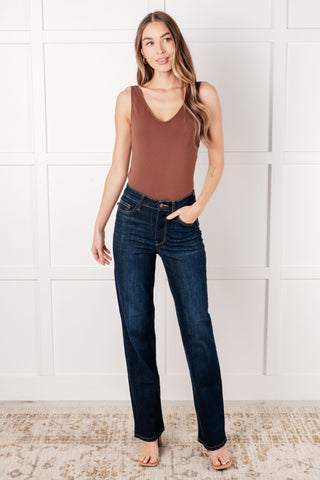 Alaina High Rise Classic Straight Jeans - 1985 the VAULT Boutique