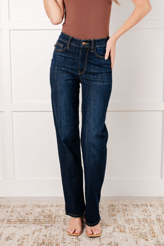 Alaina High Rise Classic Straight Jeans - 1985 the VAULT Boutique