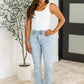 Alexis High Rise Control Top Slit Hem Slim Bootcut Jeans
