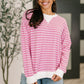 Almost Therapeutic Drop Shoulder Pullover in Candy Pink
