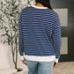 Almost Therapeutic Drop Shoulder Pullover in Navy