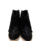 Amos Fringe Ankle Bootie in Black Suede - 1985 the VAULT Boutique