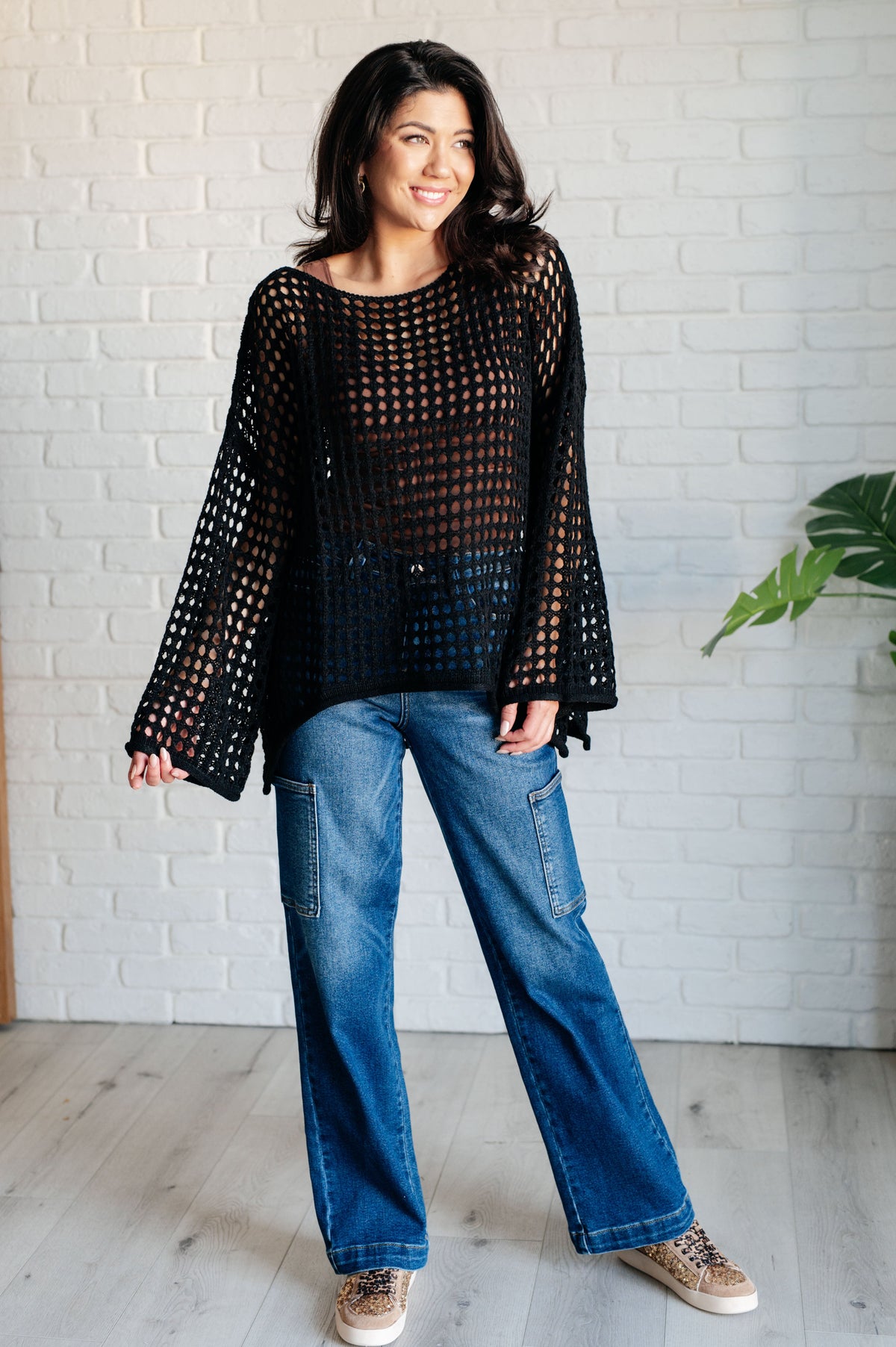 Ask Anyway Fishnet Sweater - 1985 the VAULT Boutique