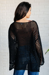 Ask Anyway Fishnet Sweater - 1985 the VAULT Boutique