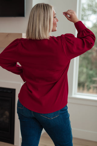 Back in Business V-Neck Blouse - 1985 the VAULT Boutique