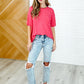 Bare Necessitee Relaxed Basic Tee in Hot Pink