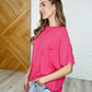 Bare Necessitee Relaxed Basic Tee in Hot Pink