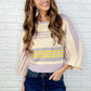 Barely Justified Striped Dolman Sleeve Top