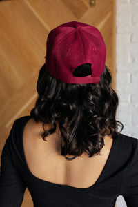 Basic Babe Ball Cap in Wine - 1985 the VAULT Boutique