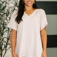 Basic Layering Relaxed V-Neck Tee
