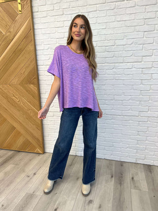 Basically Flowing Dolman Sleeve Top in B Lavender - 1985 the VAULT Boutique