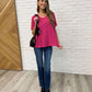 Basically Flowing Dolman Sleeve Top in Hot Pink - 1985 the VAULT Boutique