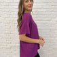 Basically Flowing Dolman Sleeve Top in Lt Plum - 1985 the VAULT Boutique