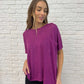 Basically Flowing Dolman Sleeve Top in Lt Plum - 1985 the VAULT Boutique