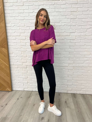 Basically Flowing Dolman Sleeve Top in Lt Plum - 1985 the VAULT Boutique