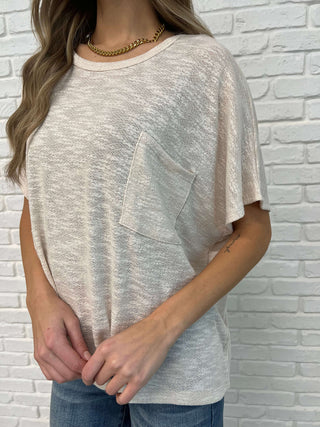 Basically Flowing Dolman Sleeve Top in Sand Beige - 1985 the VAULT Boutique