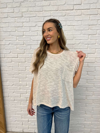 Basically Flowing Dolman Sleeve Top in Sand Beige - 1985 the VAULT Boutique