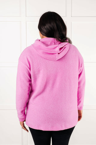 Basically My Favorite Hooded Pullover in Bright Mauve - 1985 the VAULT Boutique