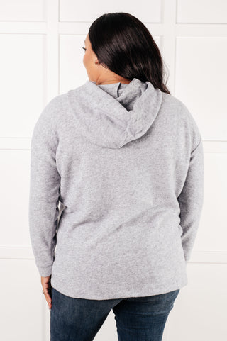 Basically My Favorite Hooded Pullover in Heather Grey - 1985 the VAULT Boutique