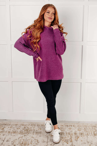 Basically My Favorite Hooded Pullover in Light Plum - 1985 the VAULT Boutique