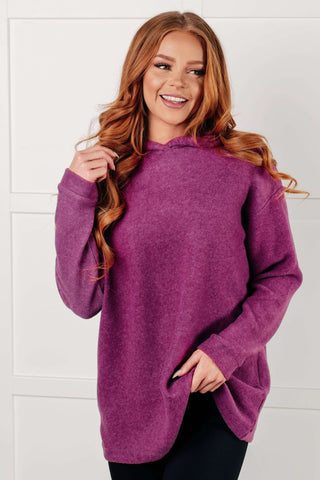 Basically My Favorite Hooded Pullover in Light Plum - 1985 the VAULT Boutique