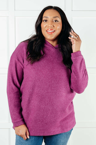 Basically My Favorite Hooded Pullover in Light Plum - 1985 the VAULT Boutique