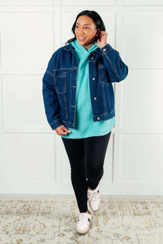 Basically My Favorite Hooded Pullover in Turquoise - 1985 the VAULT Boutique