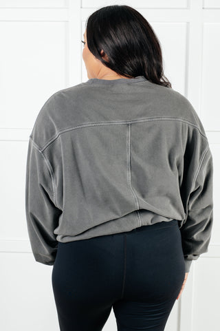 Beyond the Basics Pullover in Ash Black - 1985 the VAULT Boutique