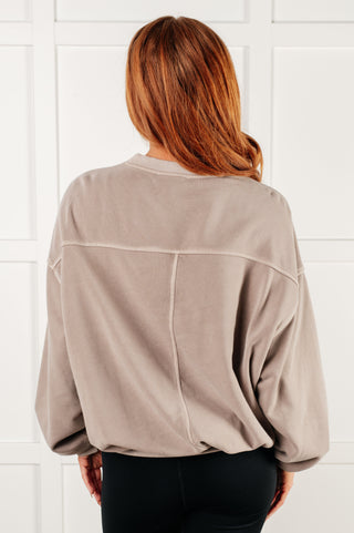 Beyond the Basics Pullover in Ash Mocha - 1985 the VAULT Boutique