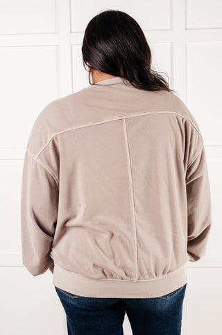 Beyond the Basics Pullover in Ash Mocha - 1985 the VAULT Boutique