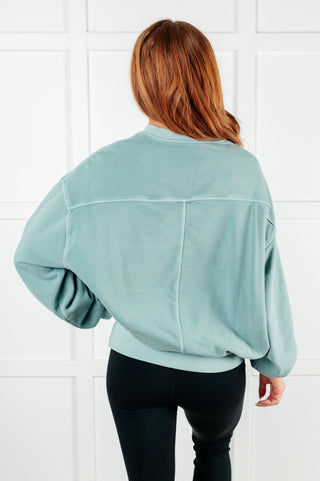 Beyond the Basics Pullover in Blue Grey - 1985 the VAULT Boutique