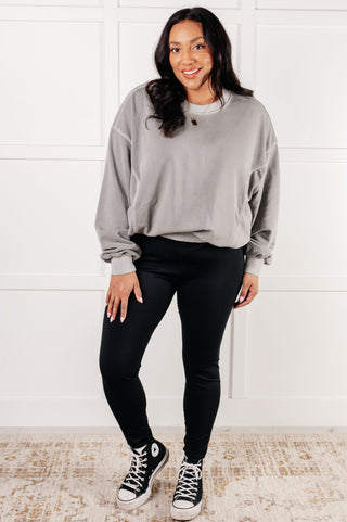 Beyond the Basics Pullover in Sleet - 1985 the VAULT Boutique