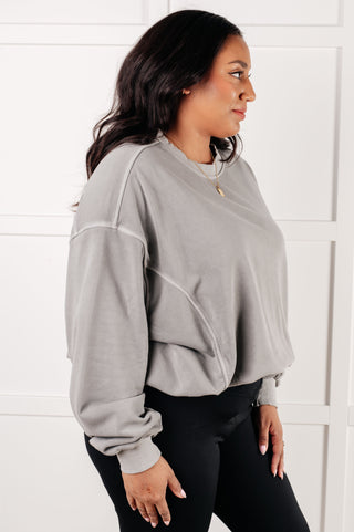 Beyond the Basics Pullover in Sleet - 1985 the VAULT Boutique