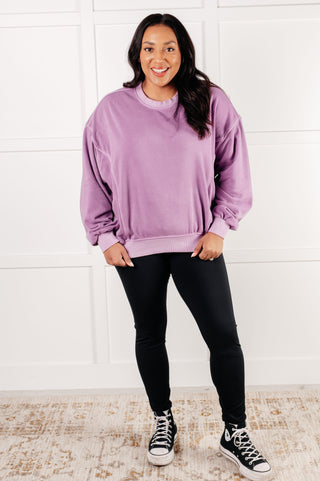 Beyond the Basics Pullover in Violet - 1985 the VAULT Boutique