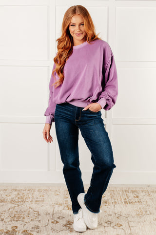 Beyond the Basics Pullover in Violet - 1985 the VAULT Boutique