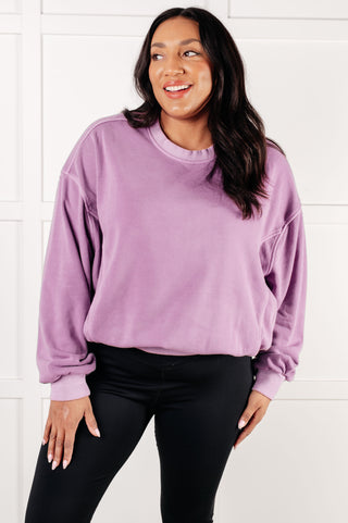 Beyond the Basics Pullover in Violet - 1985 the VAULT Boutique