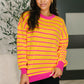 Bold Comfort Contrast Drop Shoulder Pullover